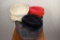 3 Vintage women's hats with hat box