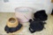 Vintage hats and hat box