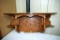 Oak clock shelf