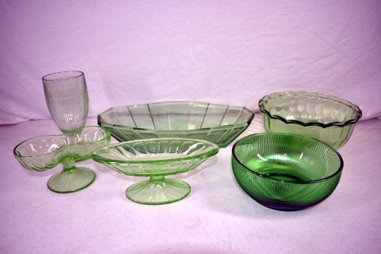 Green depression Dishes