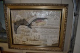 Framed with lace items