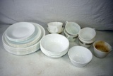 Assorted Corelle dinner ware