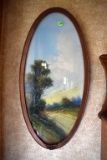 Oval framed picture