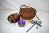 Assortment of sewing items