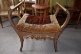 Victorian Style Saddle Seat Chair