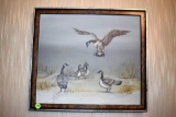 Geese print on canvas by Coletta Flom
