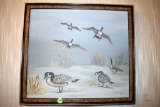 Geese print on canvas by Coletta Flom