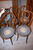 4 Matching Oak chairs