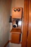 Oak Julius Andrae & Sons wall phone