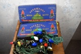 Old Christmas lights in original boxes