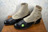 Vintage boots, with spats