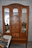 Wooden wardrobe