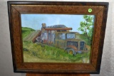 Framed painting by Coletta Flom