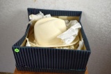 Vintage women's hat and hat box