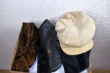 4 vintage hats