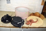 Vintage hats and hat box