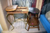 Assortment of wooden stools