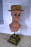 Mannequin head and hat