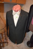 Male shirt form with suit coat