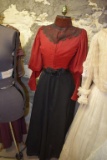 Lady dress form with vintage clothing