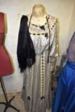 Lady dress form with vintage clothing