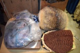 Coon skin hat and other hats