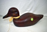 Wooden decorative duck from the Stanstead collection, signed