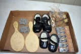 Childs shoes, clothes pins, child's items