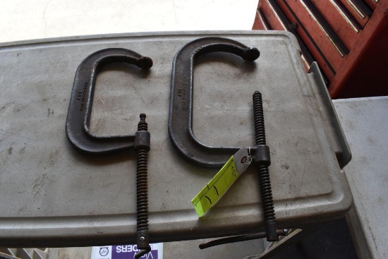 2 Large Welding C Clamps