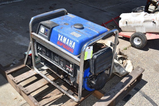 Yamaha EF600 Gas Generator, runs but needs motor mount work