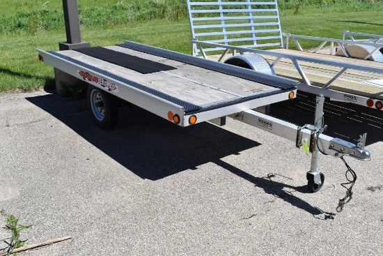 2014 Newmans Industries One place, Sled Bed Snowmobile Trailer, 2200 lb axle,