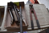 Assortment OF Bits Bolt Cutters & Extensions