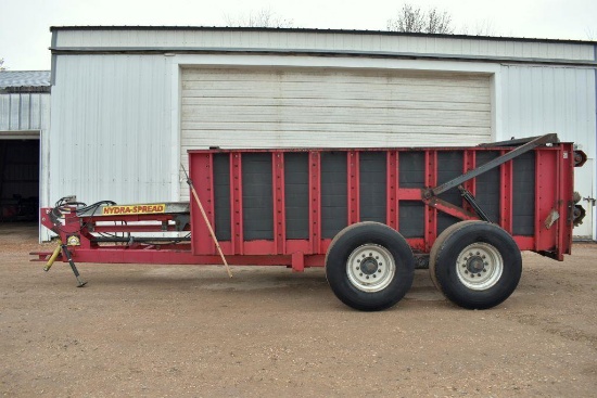 Hydro-Spread Series II 2414 Hydro Push Manure Spreader, 1000PTO, Dual Beaters, Slop Gate,