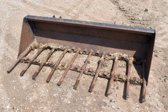 72" Tine Bucket With Loader Brackets