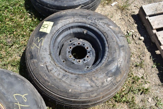 Firestone 12.5L-15 Tire on 6 Bolt Implement Rim