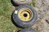 Goodyear 9.5L-15SL Tire on 6 bolt implement rim