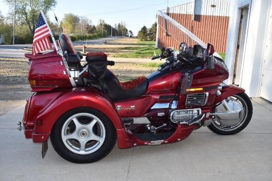 1994 Honda Goldwing Motorcycle Trike, Lehman Conversion, Custom Lighting,