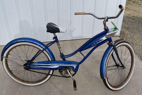 Ross De Luxe Chain Bike, From New York, Fenders, Gas Tank, Head Lights, 24" Tires