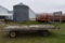 8'x14' Wooden Flatbed Rack with Running Gear