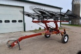 H&S Action Rake AR1061, 10 Wheels, Kicker Wheel, Hydraulic Fold, Like New, SN: 114005