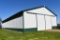 2007 Wick Pole Shed 54' x 108' x 16', With 24' Sliding Doors, Trusses Are Bolted, White & Green.