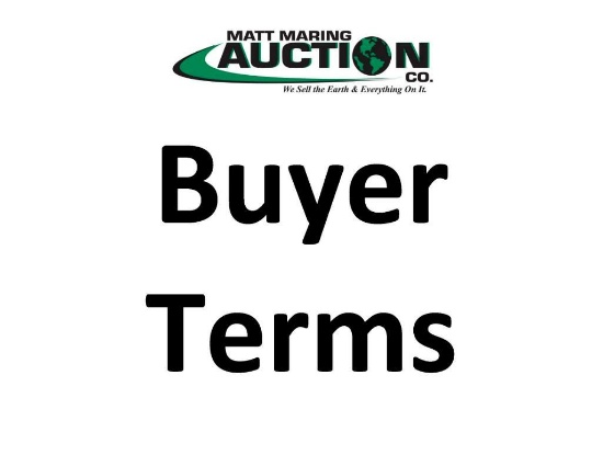 Auction Terms & Removal Dates