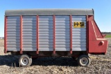 H & S 7+4 Steel Forage Box, 16' With New Holland 8 Ton Running Gear