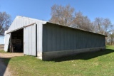 Machine Pole Shed 40' x 64' x 12', Sliding Doors On Each End, To Be Moved or Salvaged