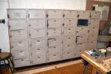 Gym Locker Set, 9' wide x 21