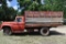 1964 Ford F600 Single Axle Truck, V8 Gas, 4 x 2 Speed, 85,648 Miles, 13' Wooden Box & Hoist