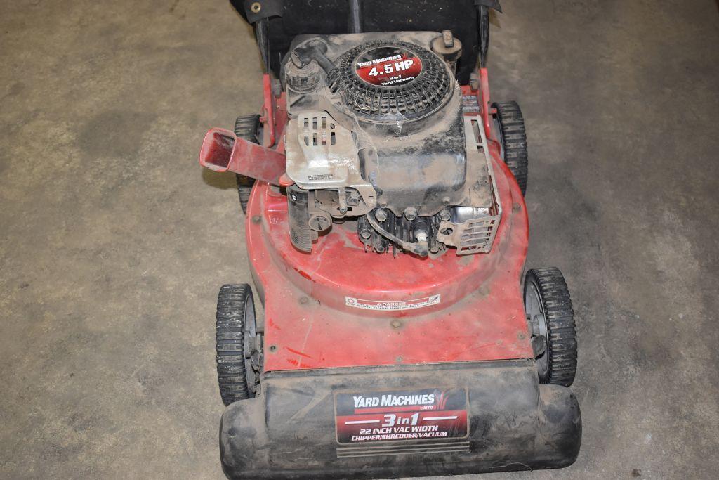 Yard Machine 3 in 1 22 inch Vac Width Chipper Proxibid