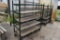 Metal rolling 5 tier shelf unit , located in Building 94