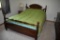 3 Piece Bedroom Set With Highboy Dresser and Mirror And Box spring And Mattress