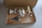 West Germany Cow Creamer, West Germany Bird Figurine, And A Red Neck Pheasant